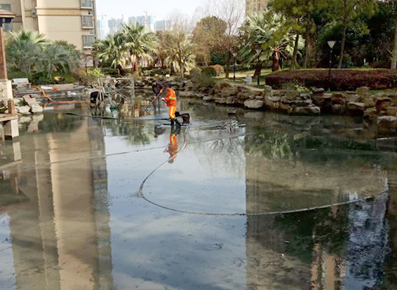 拱墅景观池淤泥清理